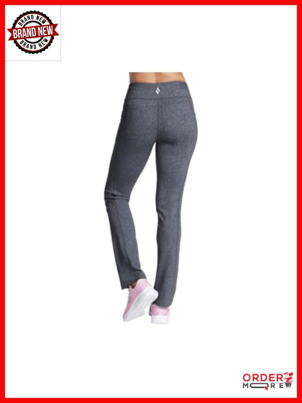 Skechers Women's GO WALK OG Pant Mid Rise Bootcut Active Sweatpants with Pockets